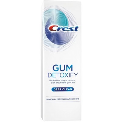 Отбеливающая зубная паста Crest Gum Detoxify Deep Clean 